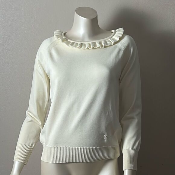 Vintage GIVENCHY sport shirt top blouse long sleeve engendered size 36 sweater - Picture 11 of 11